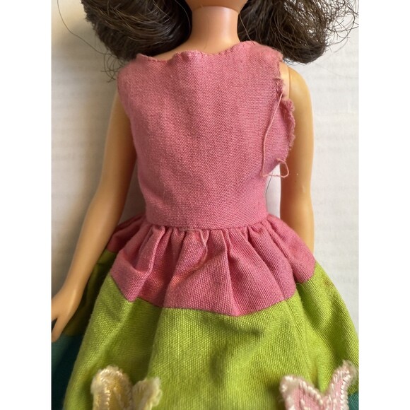 VINTAGE Brunette SKOOTER Doll Skipper’s Friend 1963 Mattel Barbie Original Dress - Picture 3 of 13